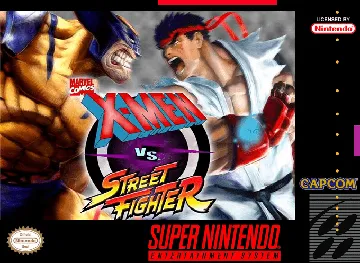 X-Men vs. Street Fighter (World) (Unl) (Pirate) box cover front